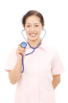 Portrait Of A Asian Female Nurse Royalty Free Stock Photography Portrait Of A Asian Female Nurse Royalty Free Stock Photography