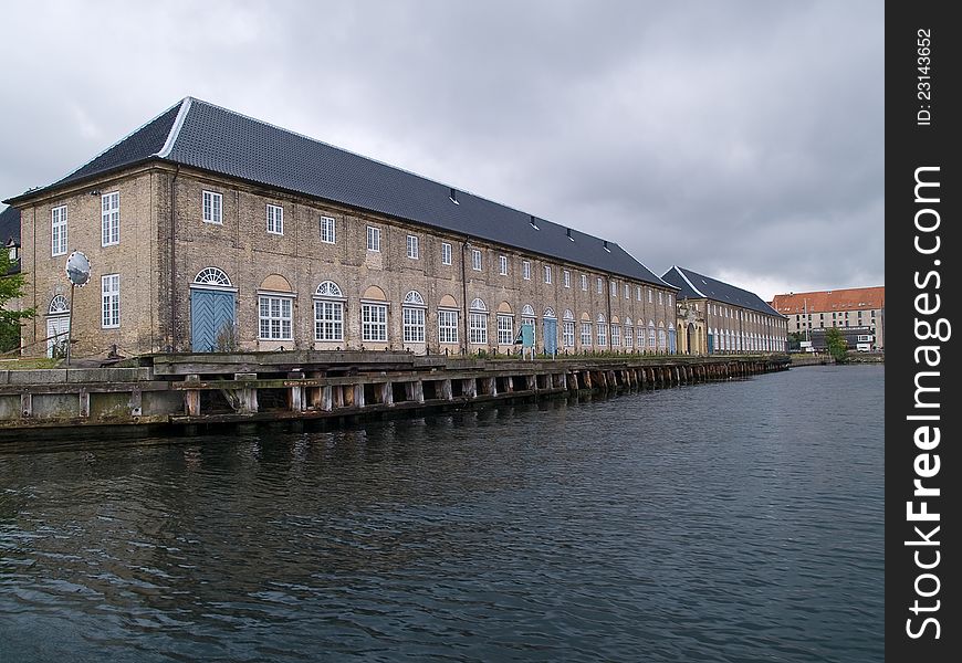 Beautiful Copenhagen Denmark bricks houses by the water canals