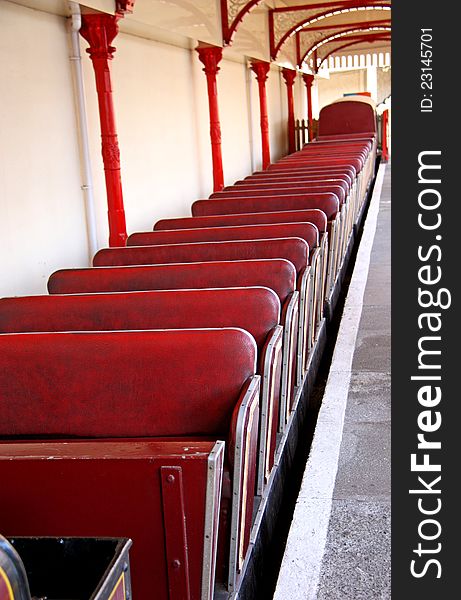The Open Carriage Seats on a Narrow Gauge Railway.