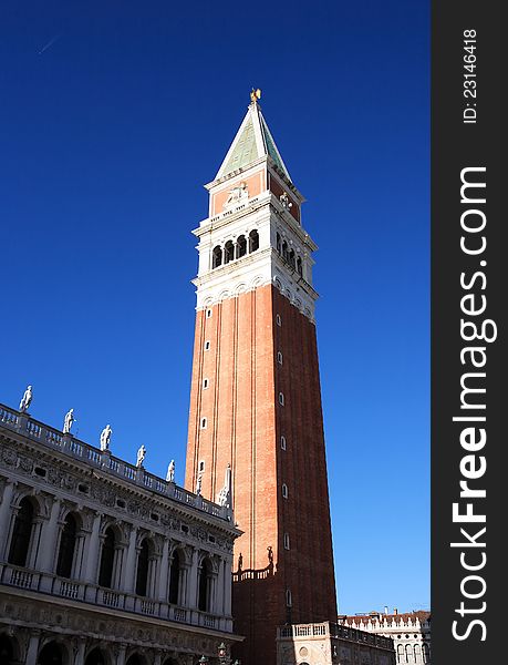 Bell Tower In Venice