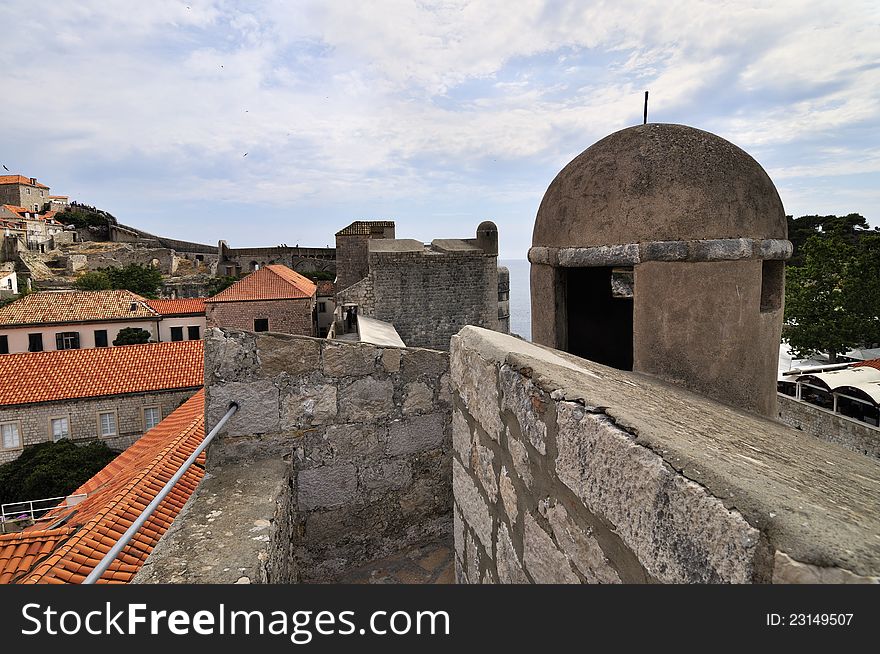 Ancient walls of Dubrovnik, Croatia