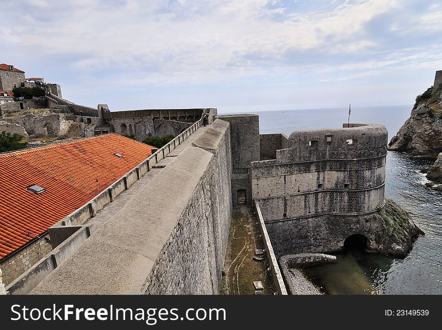 Ancient walls of Dubrovnik, Croatia