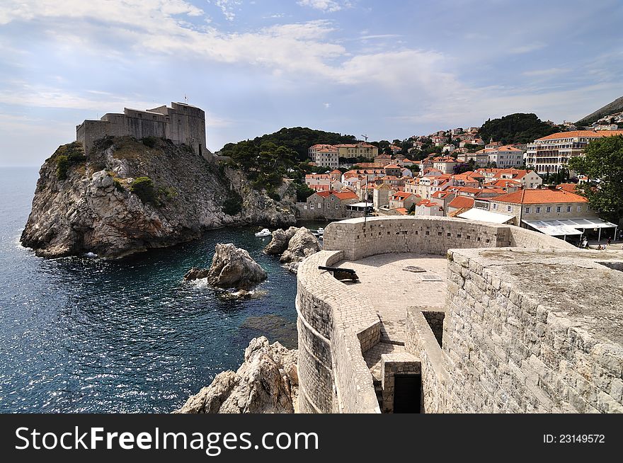 Ancient walls of Dubrovnik, Croatia