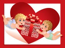 Valentine Card Royalty Free Stock Photography Valentine Card Royalty Free Stock Photography