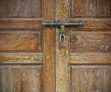Locked Old Wooden Door Royalty Free Stock Images Locked Old Wooden Door Royalty Free Stock Images