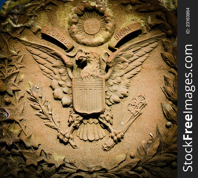 Sculpture of the US Coat of Arms