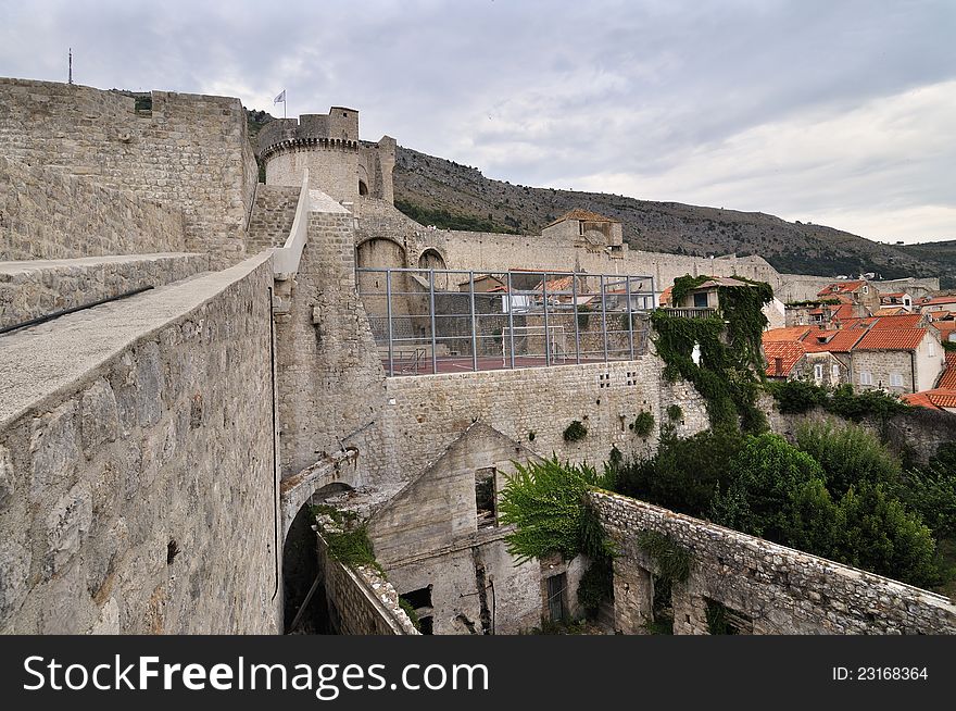 Ancient walls of Dubrovnik, Croatia