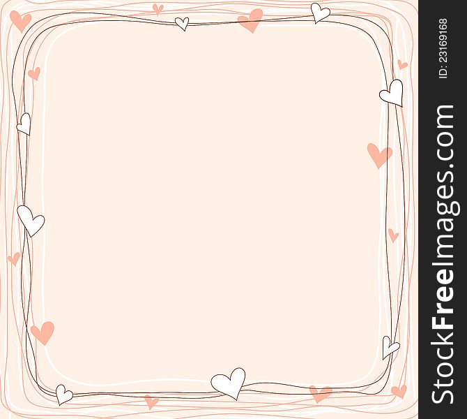 Abstract vector drawing as valentine background. Abstract vector drawing as valentine background
