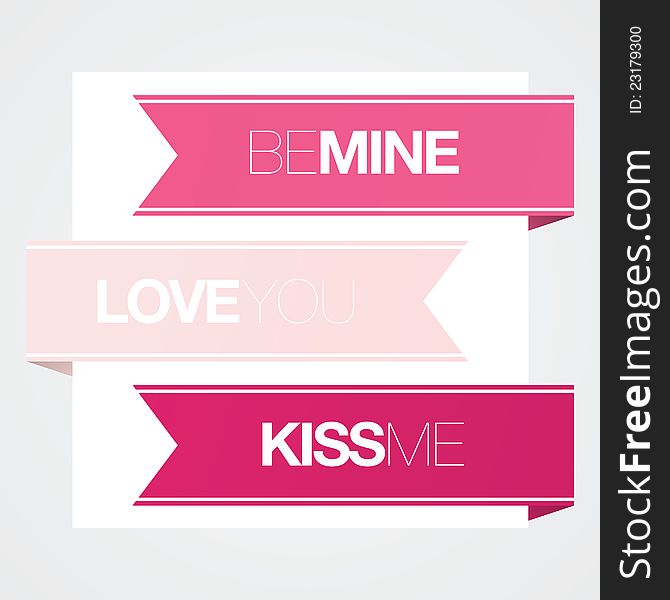 Modern Valentines Love Banners