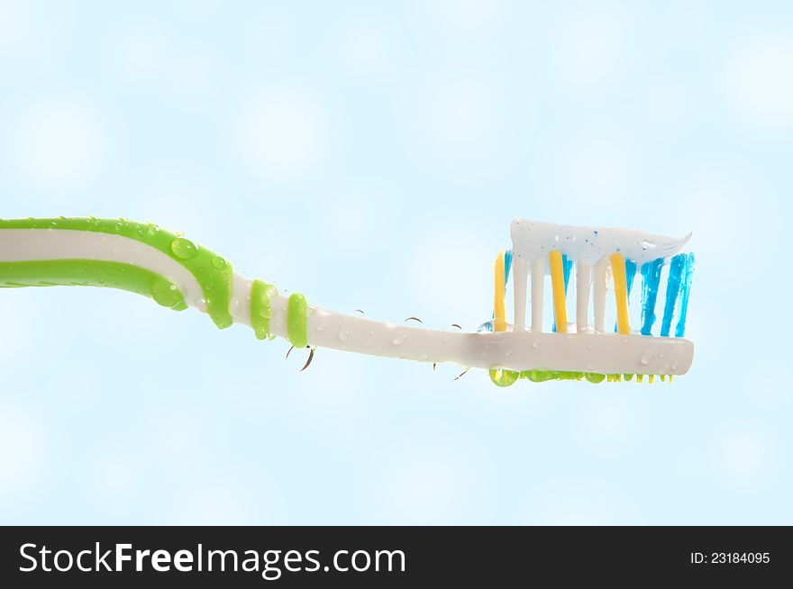 Good toothbrush and toothpaste oral hygiene