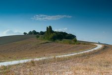 Panoramic Sunset Landscape Road In Italy Stock Images Panoramic Sunset Landscape Road In Italy Stock Images