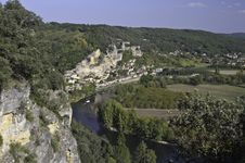 La Roque-Gageac Panorama Stock Photography La Roque-Gageac Panorama Stock Photography