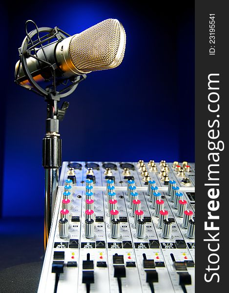 Music Production, Audio Mixer and Vocal Mic. Music Production, Audio Mixer and Vocal Mic