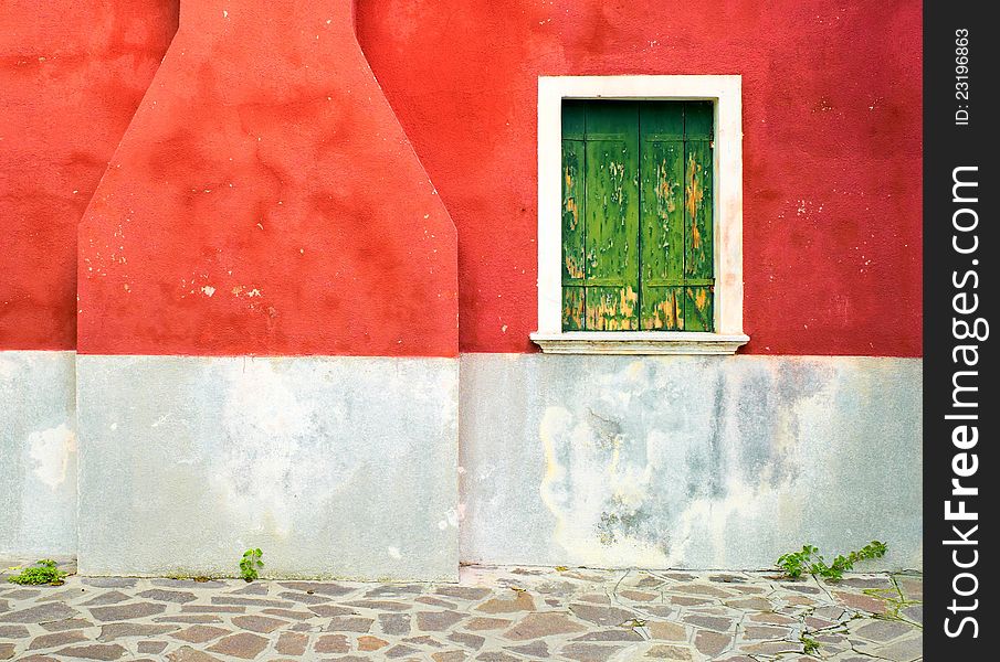 Colourful houses of Burano. Italy