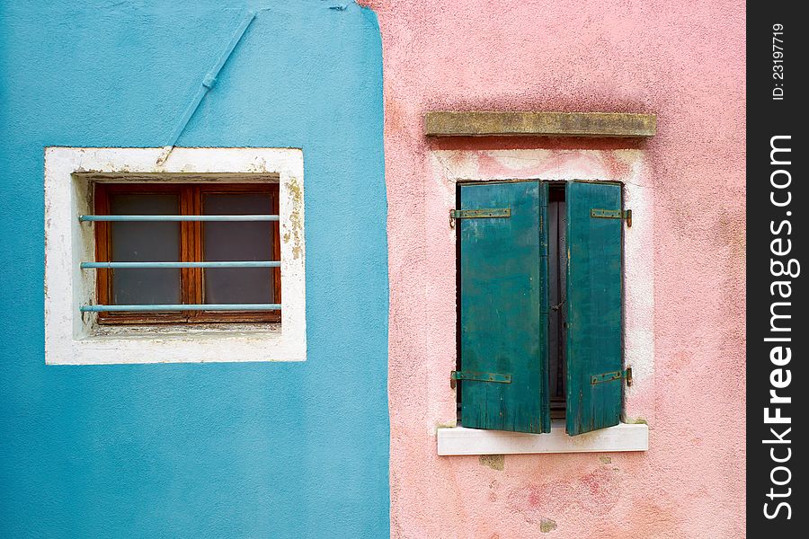 Colourful houses of Burano. Italy