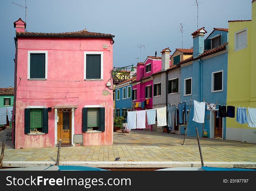 Colourful Houses Of Burano