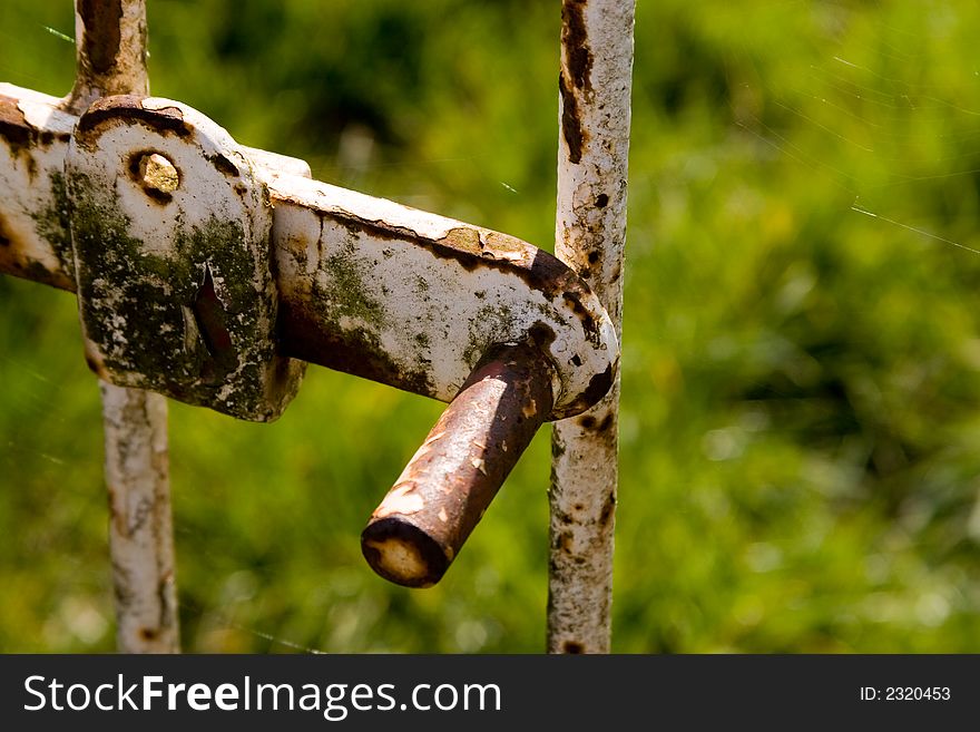 Old fence lock