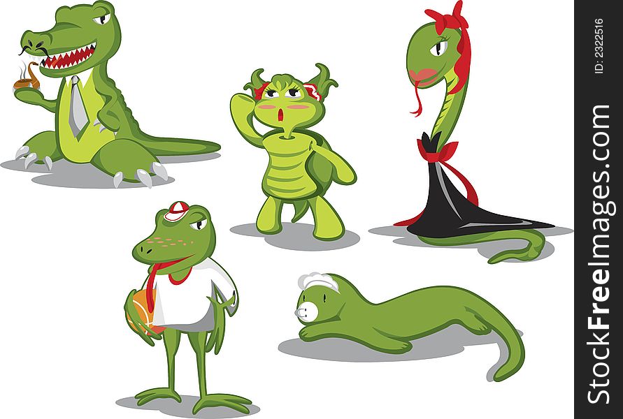 Green Reptiles