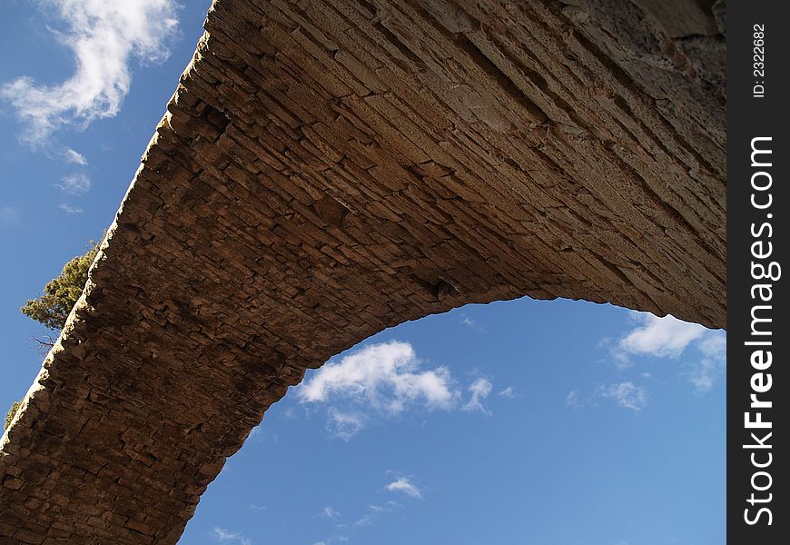 Ancient Roman bridge of Mantible