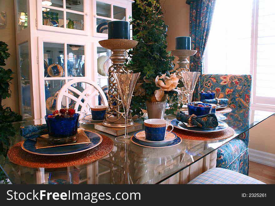 Photo of table set up for celebration