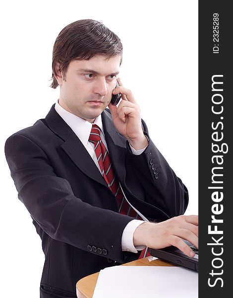 Portrait of a businessman. Shot in studio. Portrait of a businessman. Shot in studio.