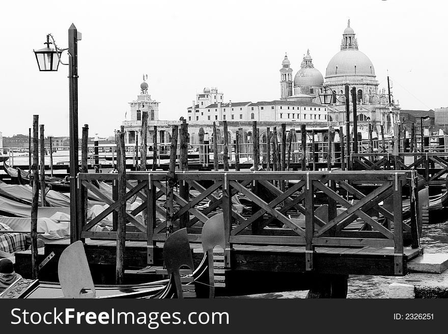 A view of the Santa Maria della Salute in Venice. A view of the Santa Maria della Salute in Venice