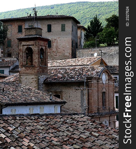 Image of Serrapetrona / Macerata Italy /detail. Image of Serrapetrona / Macerata Italy /detail