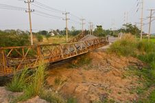 Broken Bridge. Royalty Free Stock Image Broken Bridge. Royalty Free Stock Image