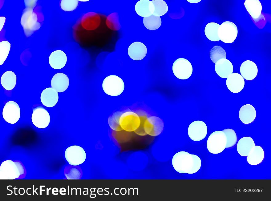 Abstract Christmas Lights As Background