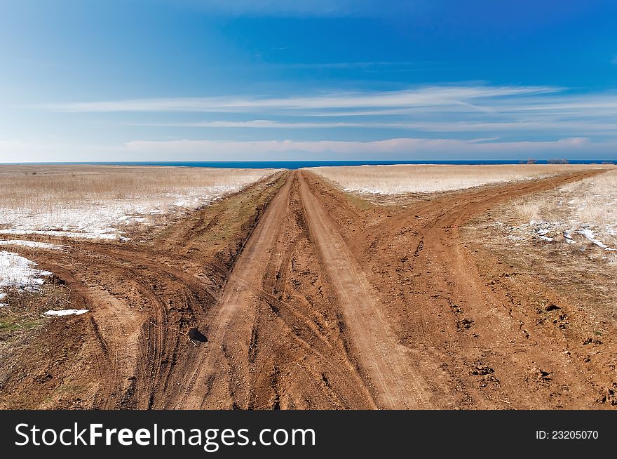 The northern part of the Crimean Peninsula, Ukraine. The northern part of the Crimean Peninsula, Ukraine