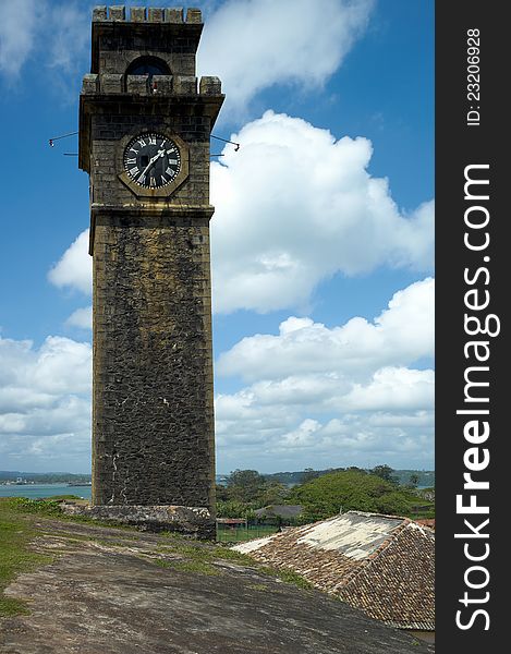 Clock tower under blue sky