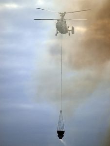 Helicopter Fighting Fire Stock Photo Helicopter Fighting Fire Stock Photo