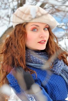 Woman In Winter Time Royalty Free Stock Photo Woman In Winter Time Royalty Free Stock Photo
