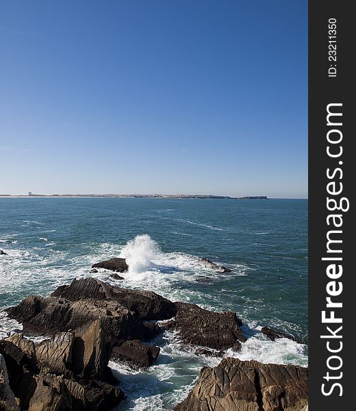 Baleal coast line and Peniche view
