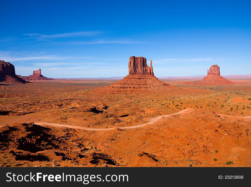 Monument Valley before sunset in Arizona
