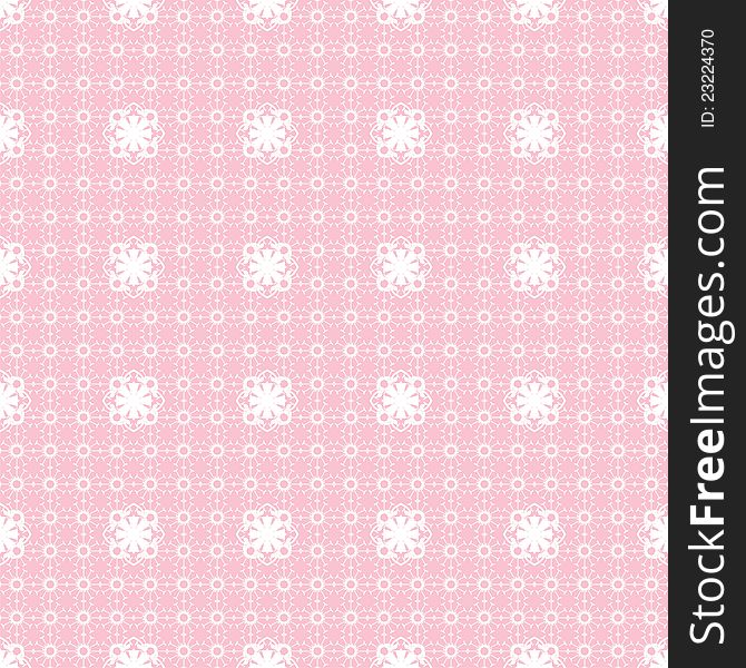 Seamless pattern with white lace on pink background. Seamless pattern with white lace on pink background