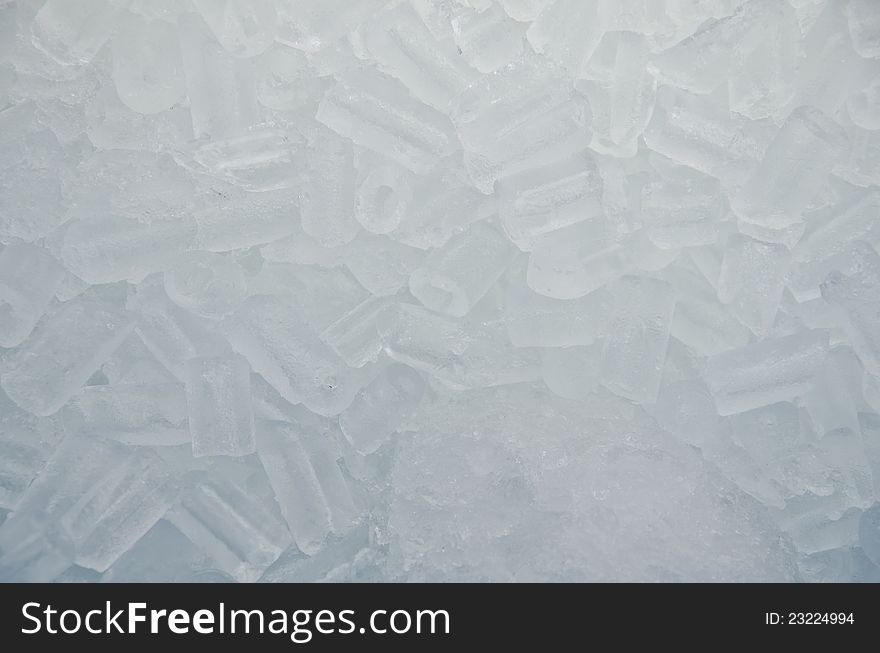 Ice cubes for mixed drinks. Ice cubes for mixed drinks.