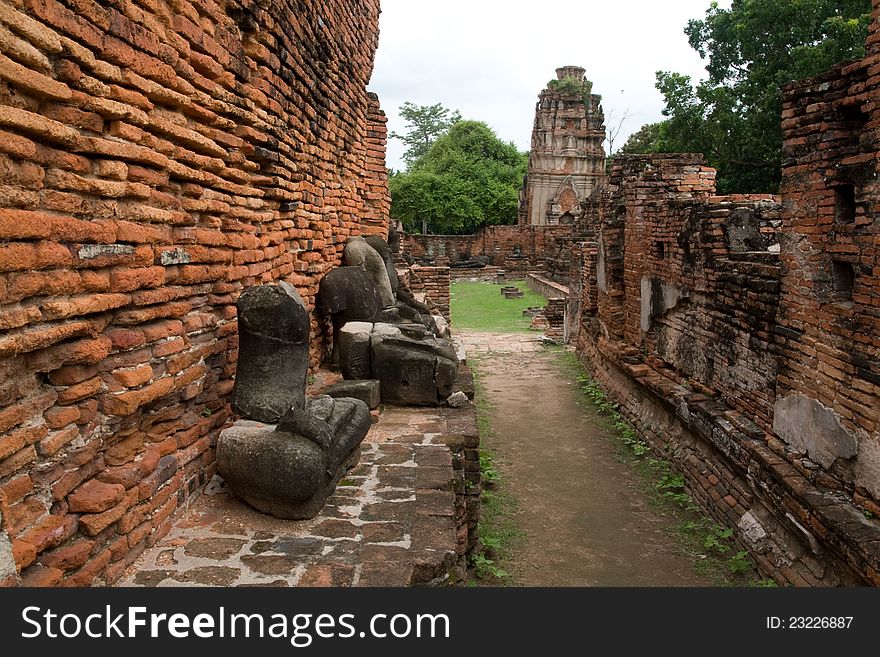 Ancient Thai History , Ayudthaya Historical Park. Ancient Thai History , Ayudthaya Historical Park