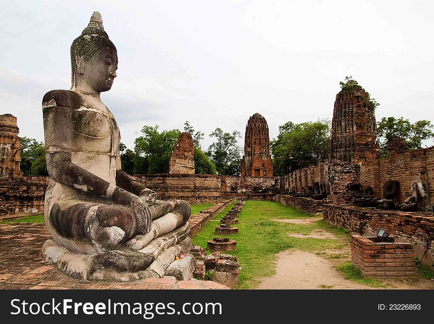 Ancient Thai History , Ayudthaya Historical Park. Ancient Thai History , Ayudthaya Historical Park