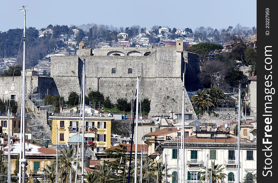 View of la spezia nice city in italy