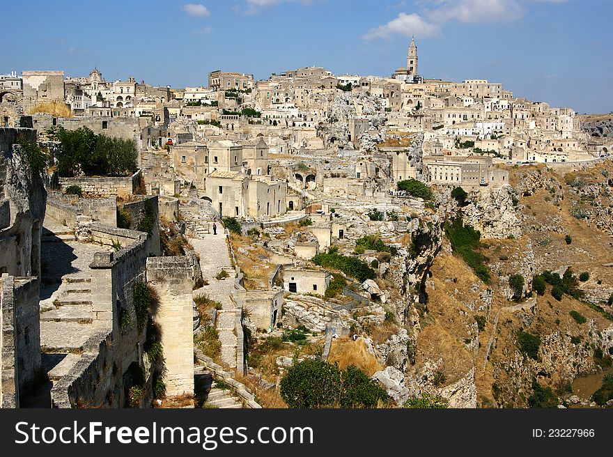The stones of Matera Italy protected by 'UNESCO World Heritage Site. The stones of Matera Italy protected by 'UNESCO World Heritage Site