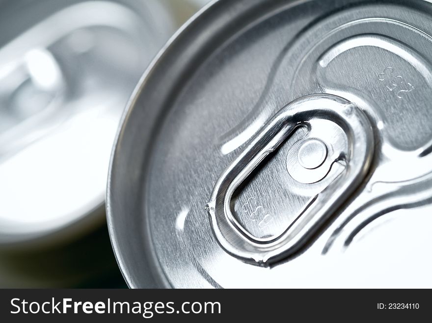 Top of aluminum can shot with shallow depth of field. Top of aluminum can shot with shallow depth of field.