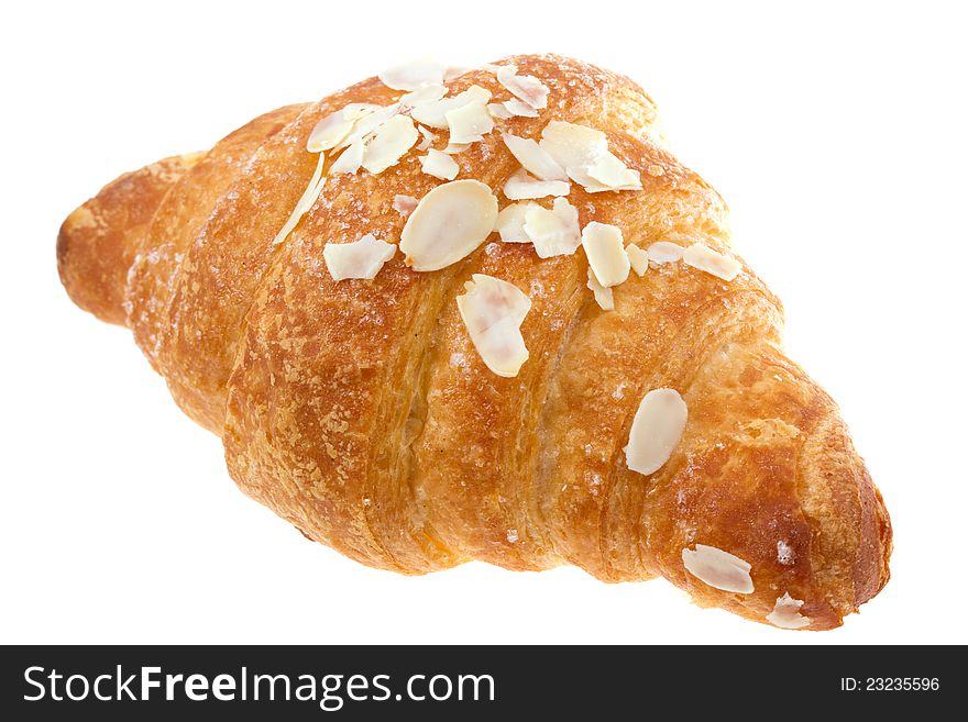Croissant isolated on a white. Croissant isolated on a white