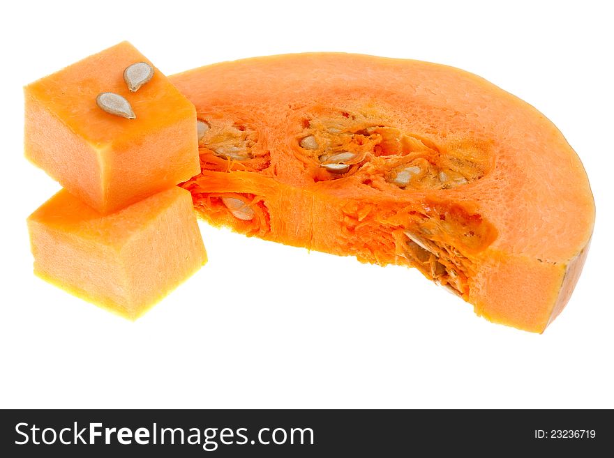 Pumpkin isolated on a white