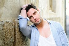 Handsome Man In Urban Background Royalty Free Stock Photo Handsome Man In Urban Background Royalty Free Stock Photo