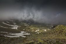 Dramatic Storm Cloud Scenery In High Mountains Stock Photos Dramatic Storm Cloud Scenery In High Mountains Stock Photos