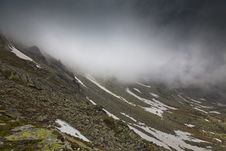 Dramatic Storm Cloud Scenery In High Mountains Royalty Free Stock Photography Dramatic Storm Cloud Scenery In High Mountains Royalty Free Stock Photography