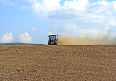 Tractor On Work Royalty Free Stock Images Tractor On Work Royalty Free Stock Images