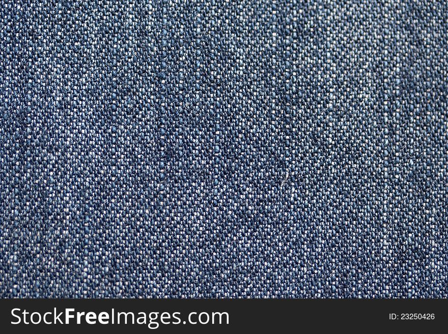 Close-up of blue jeans fabric. Close-up of blue jeans fabric