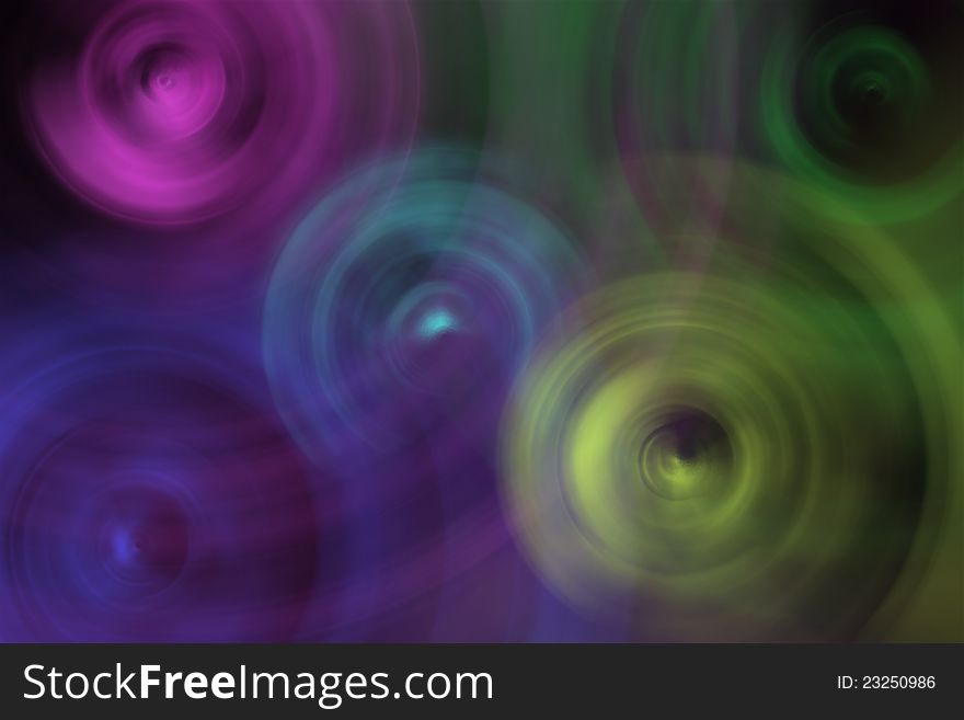 Abstract spiral purple, blue, yellow, green. Abstract spiral purple, blue, yellow, green